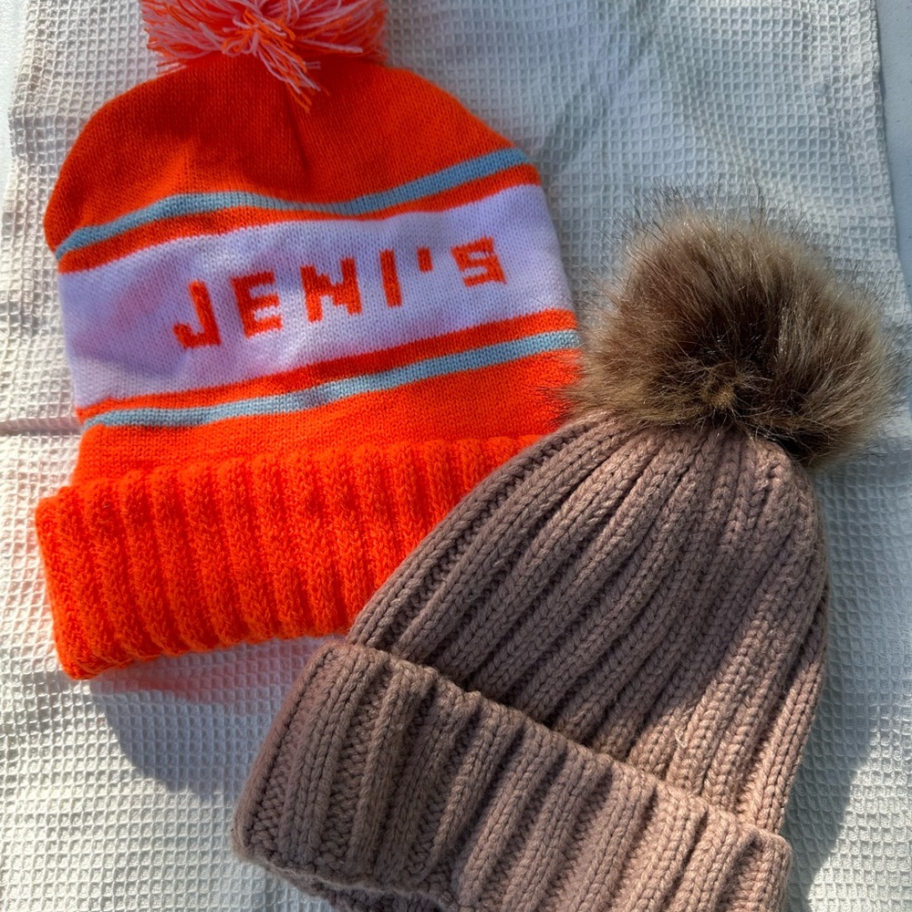 Winter hat bundle: Pink & Orange